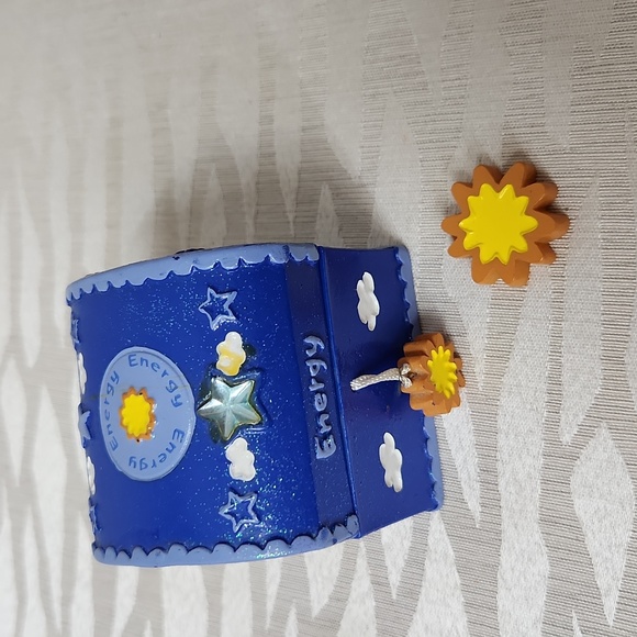 Claire's Jewelry - Y2K, Claire's, Energy Trinket Blue Box, Yellow, Stars and Clouds ⛅